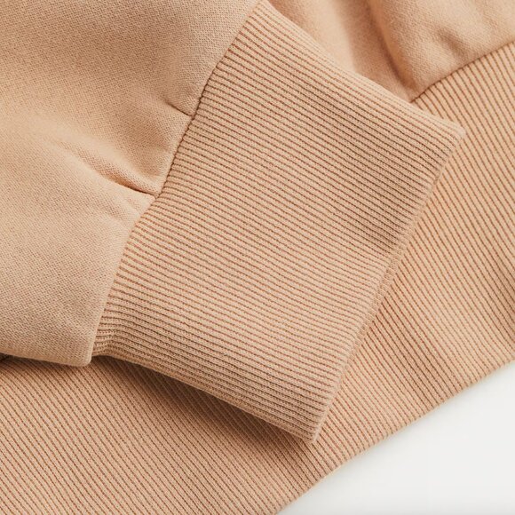 NWT Divided H&M Sand Tan Basic Hoodie Pullover - Picture 4 of 6